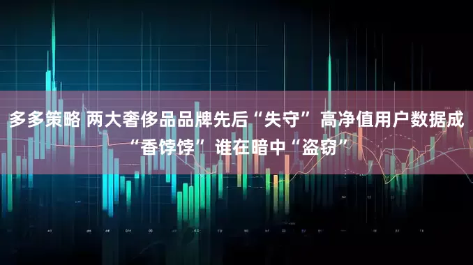 多多策略 两大奢侈品品牌先后“失守” 高净值用户数据成“香饽饽” 谁在暗中“盗窃”