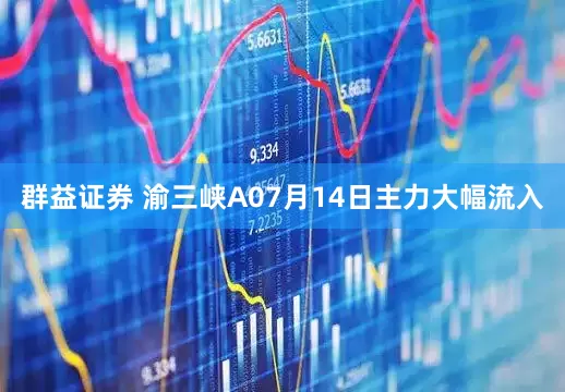 群益证券 渝三峡A07月14日主力大幅流入