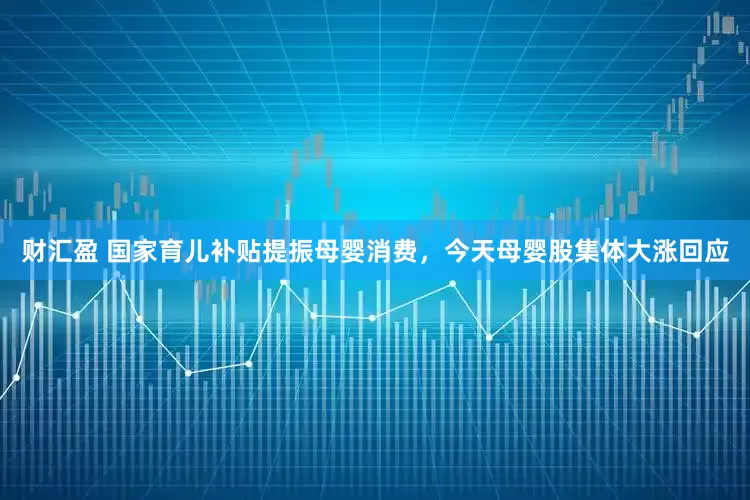 财汇盈 国家育儿补贴提振母婴消费，今天母婴股集体大涨回应